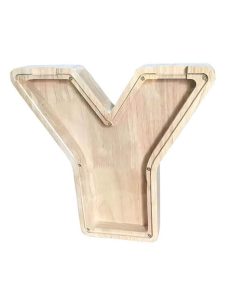 wooden letter coin bank ZRGB3047
