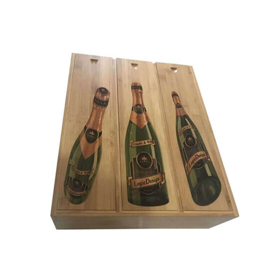 3-bottle wooden wine box ZRWB6021