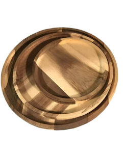 round wooden tray ZRWT7016
