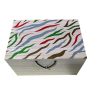 unfinished wooden gift box with hinged lid