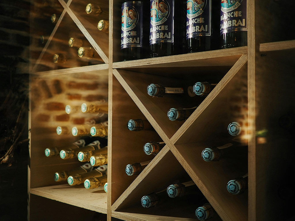 wine shelf