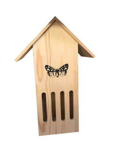 natural Wood Butterfly house with custom made