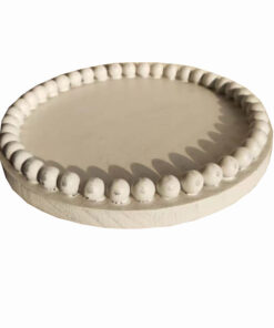 Wood Beaded TrayZRWT7056