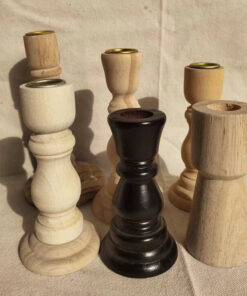 wooden candle holderZRWC9115-1