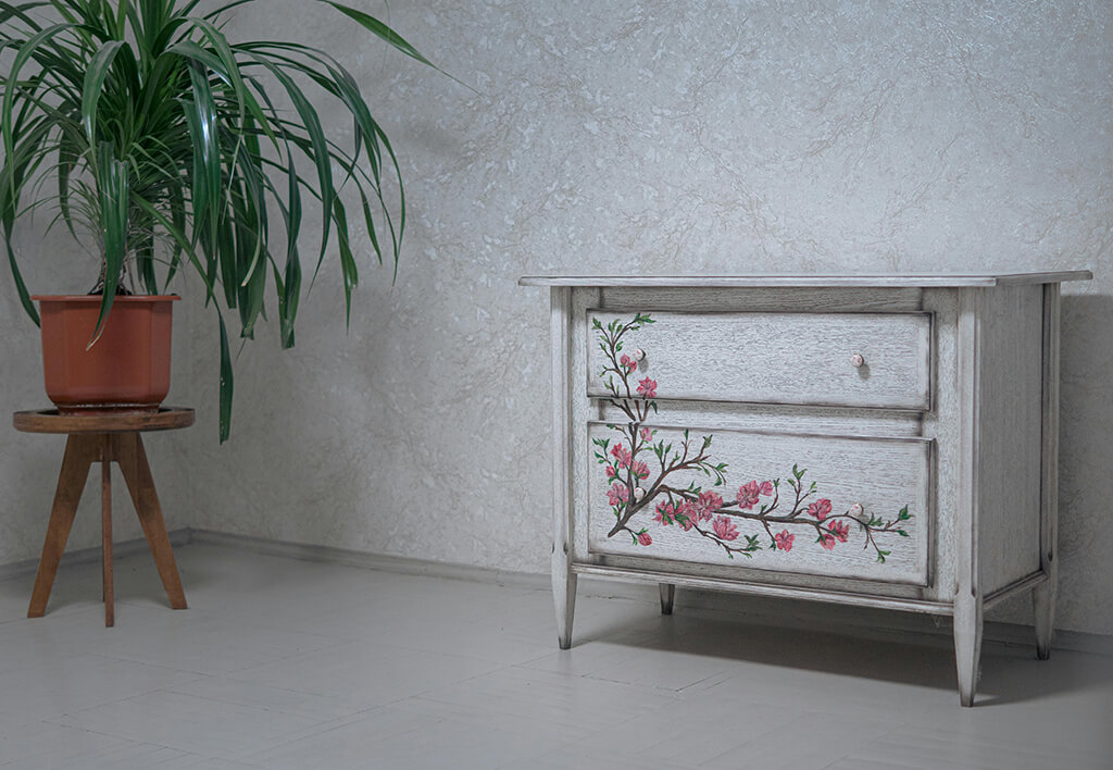 wooden plant stand
